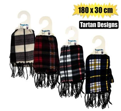 Snuggly Bits Scarf Adult 180X30cm Assorted Designs